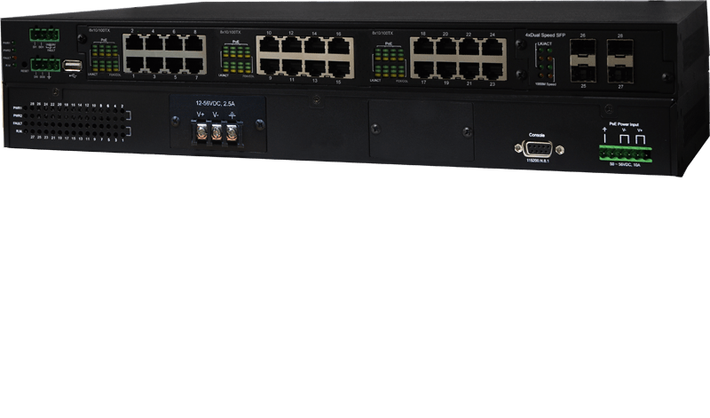 Lantech IES-3424DSFP-2P-PT Industrial Ethernet Switch