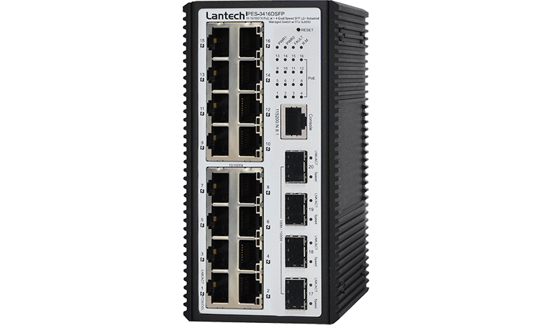 Lantech IPES-3416DSFP Industrial Ethernet Switch