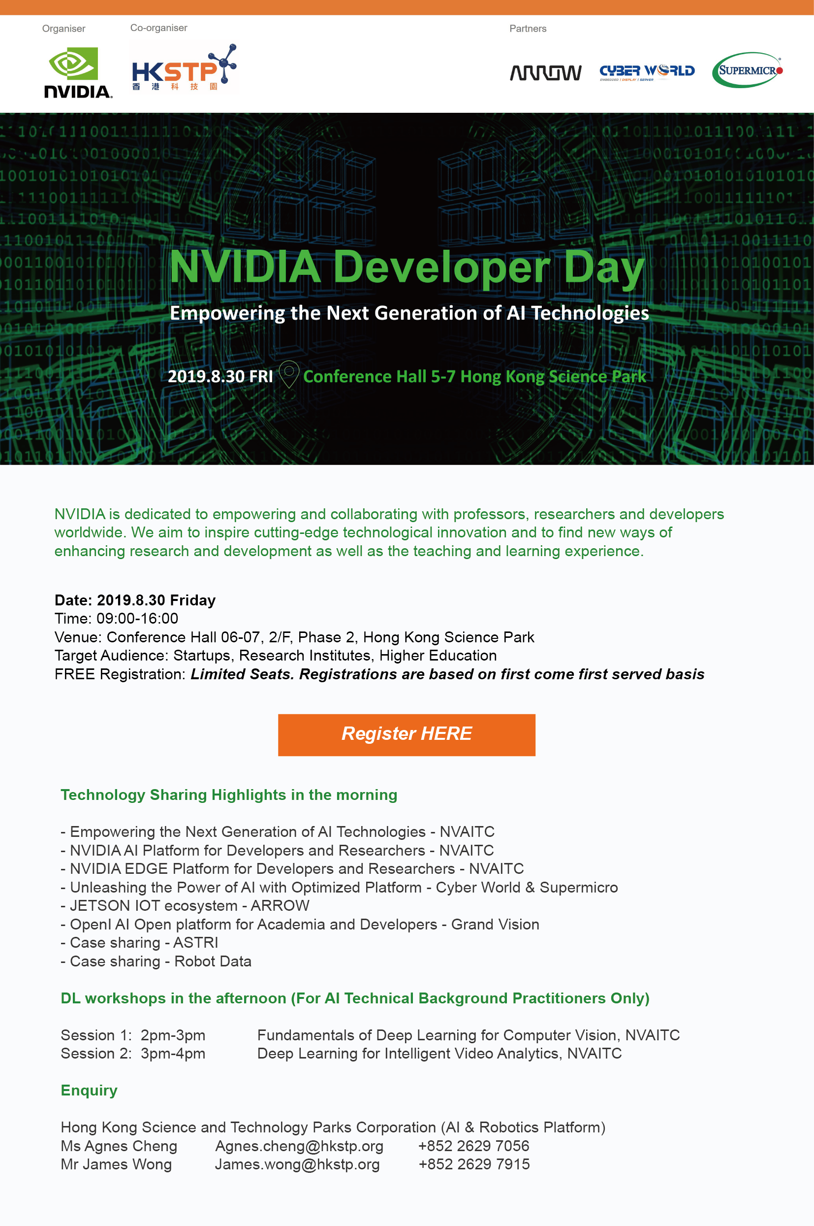 Nvidia-Seminar-invitation_150-4 (CWC): NVIDIA Developer Day 2019.8.30 – Register now!  