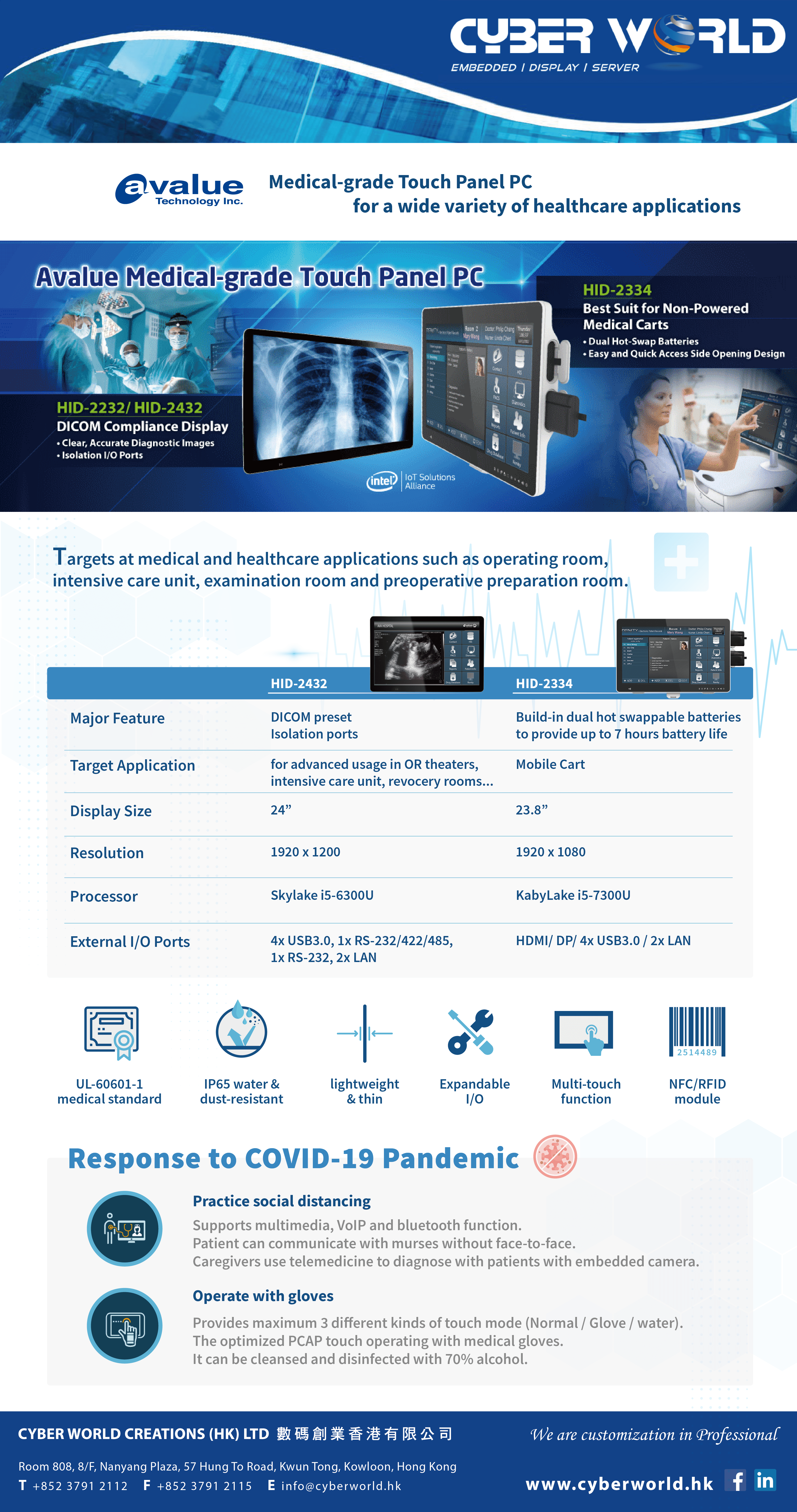 Jun-eDM_Avalue-HID_HR (CWC): Avalue HID Medical Tablet PCs for Healthcare Applications Jun-eDM_Avalue-HID_HR (CWC): Avalue HID Medical Tablet PCs for Healthcare Applications