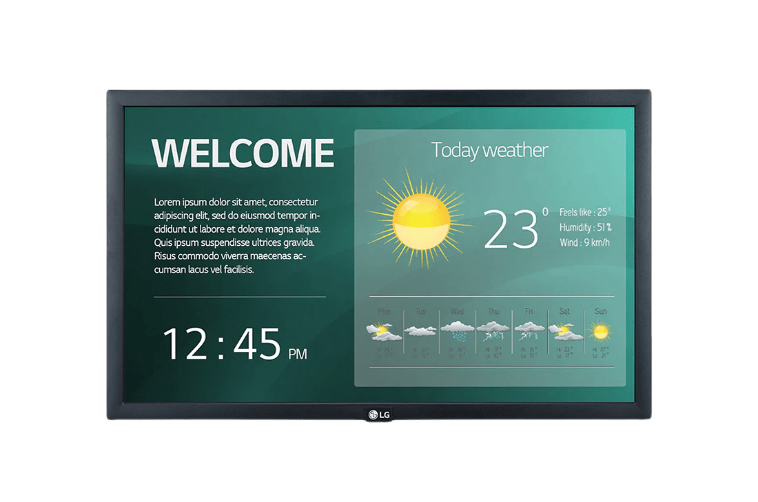 LG 22SM3G-B professional display and touch screen monitor professional LCD