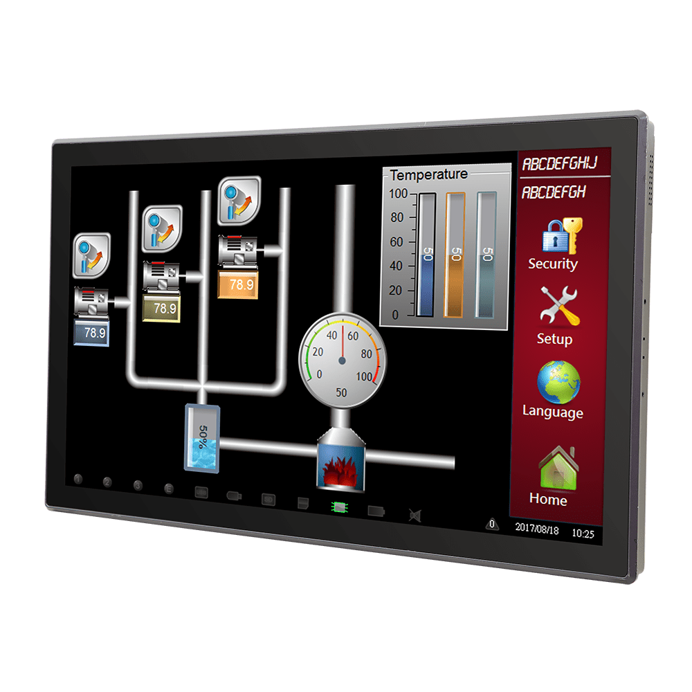 Arestech DM-124PW_VM-2000 professional display and touch screen monitor multi-touch