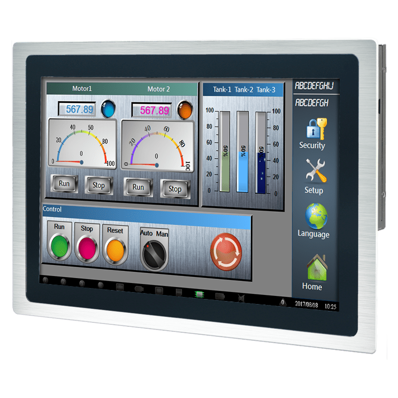 Arestech PPC-J217RW-1A1 (i5) professional display and touch screen monitor Front IP65