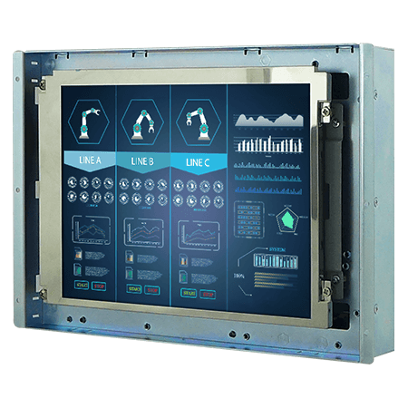 Winmate Product-R08L200-OFU1TR-45-L4-I professional display and touch screen monitor Open Frame