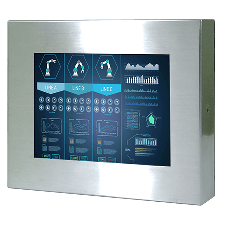 Winmate Product-R08T200-65U1-45-L4-I professional display and touch screen monitor Full IP65