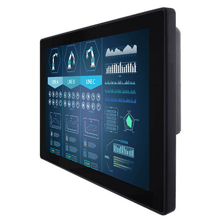 Winmate Product-R12L100-PCM2(HB)-45-L4-I professional display and touch screen monitor multi-touch