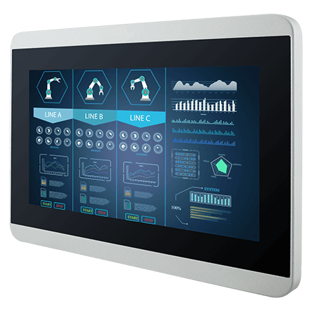 Winmate Product-W07L100-GCO1HB-C-45-L4-I professional display and touch screen monitor sunlight readable LCD