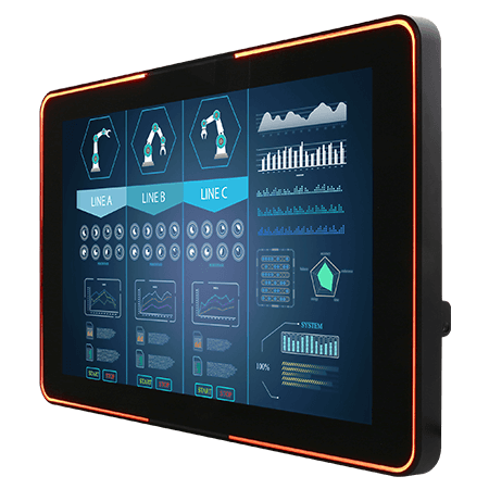 Winmate Product-W10L100-PCH2LB-45-L4-I professional display and touch screen monitor multi-touch