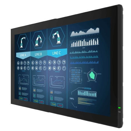 Winmate Product-W32L100-PTA1-4K_45-L4-I professional display and touch screen monitor multi-touch