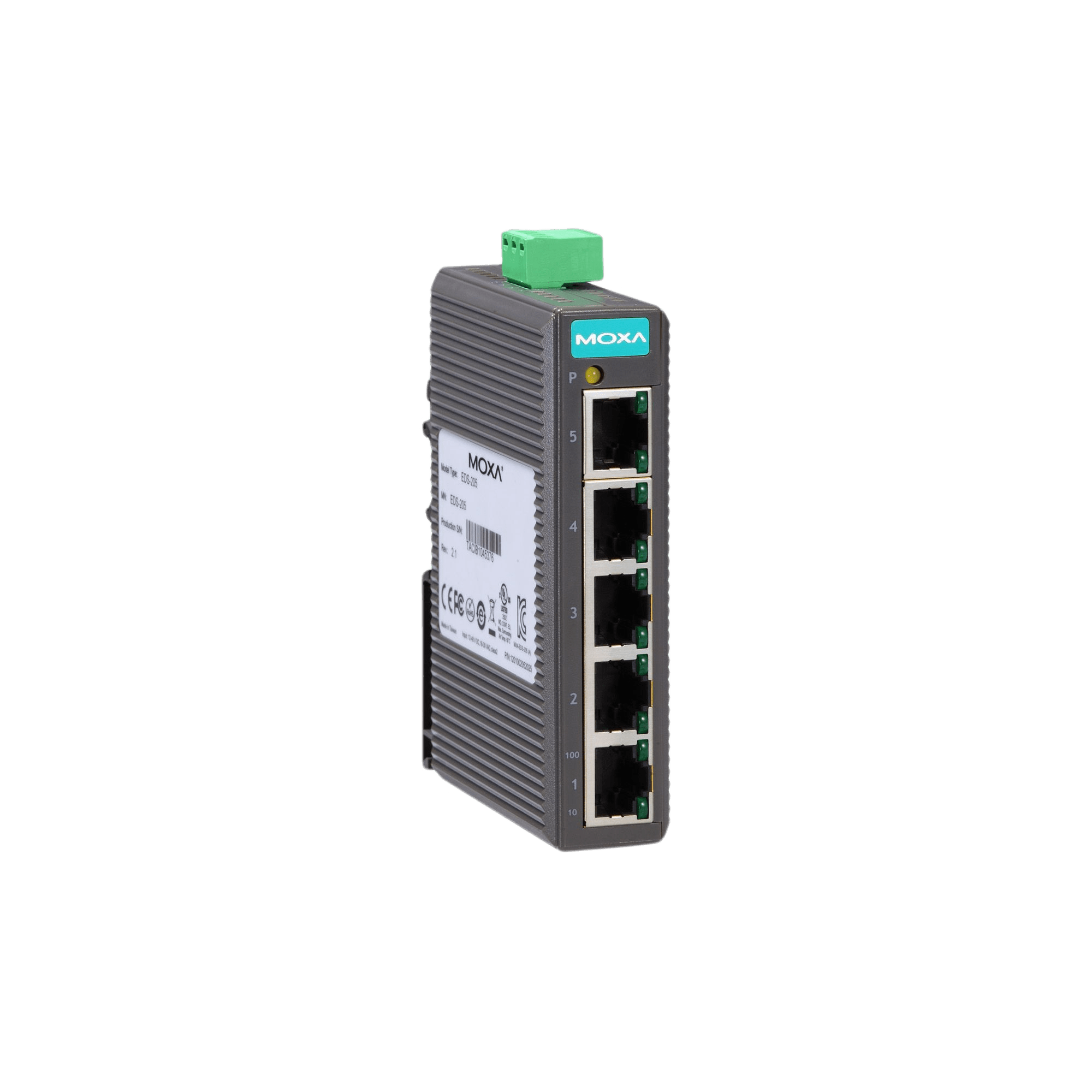 Moxa EDS-205-ELP Series Industrial Entry Switches