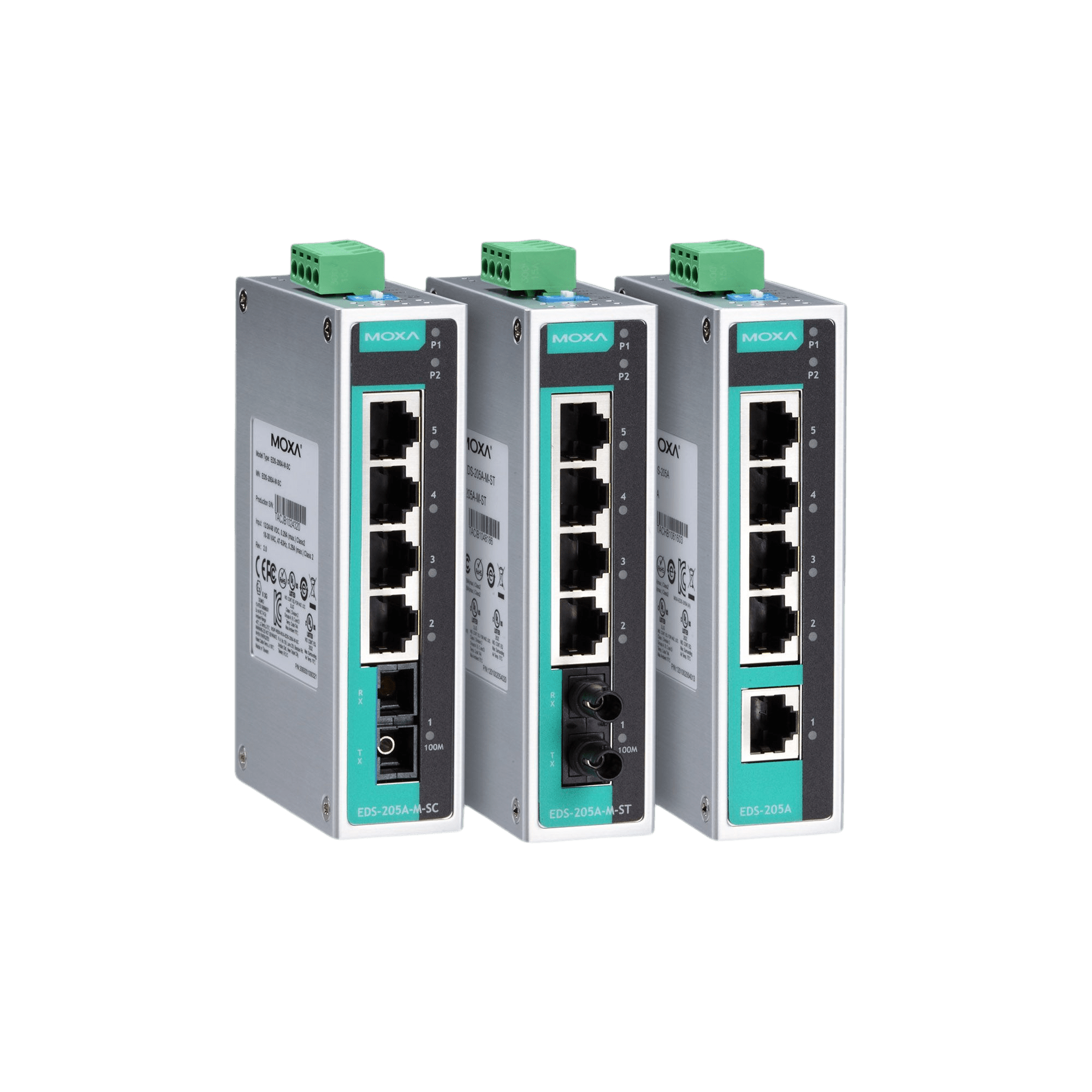 Moxa EDS-205A Series Industrial Entry Switches