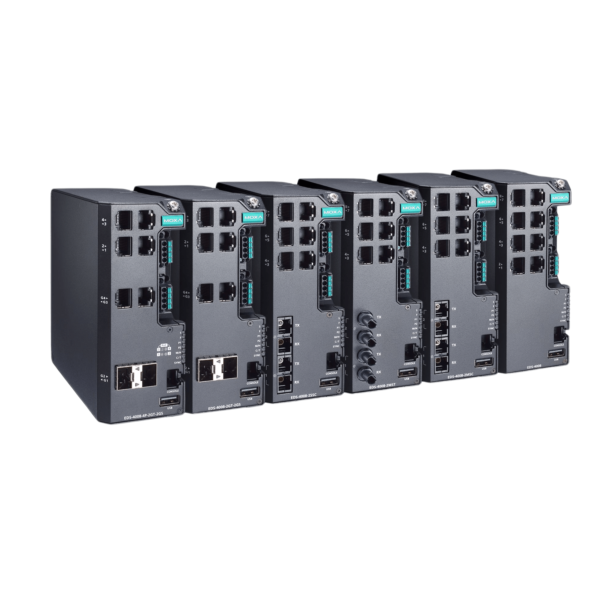 Moxa EDS-4008 Series industrial managed switches