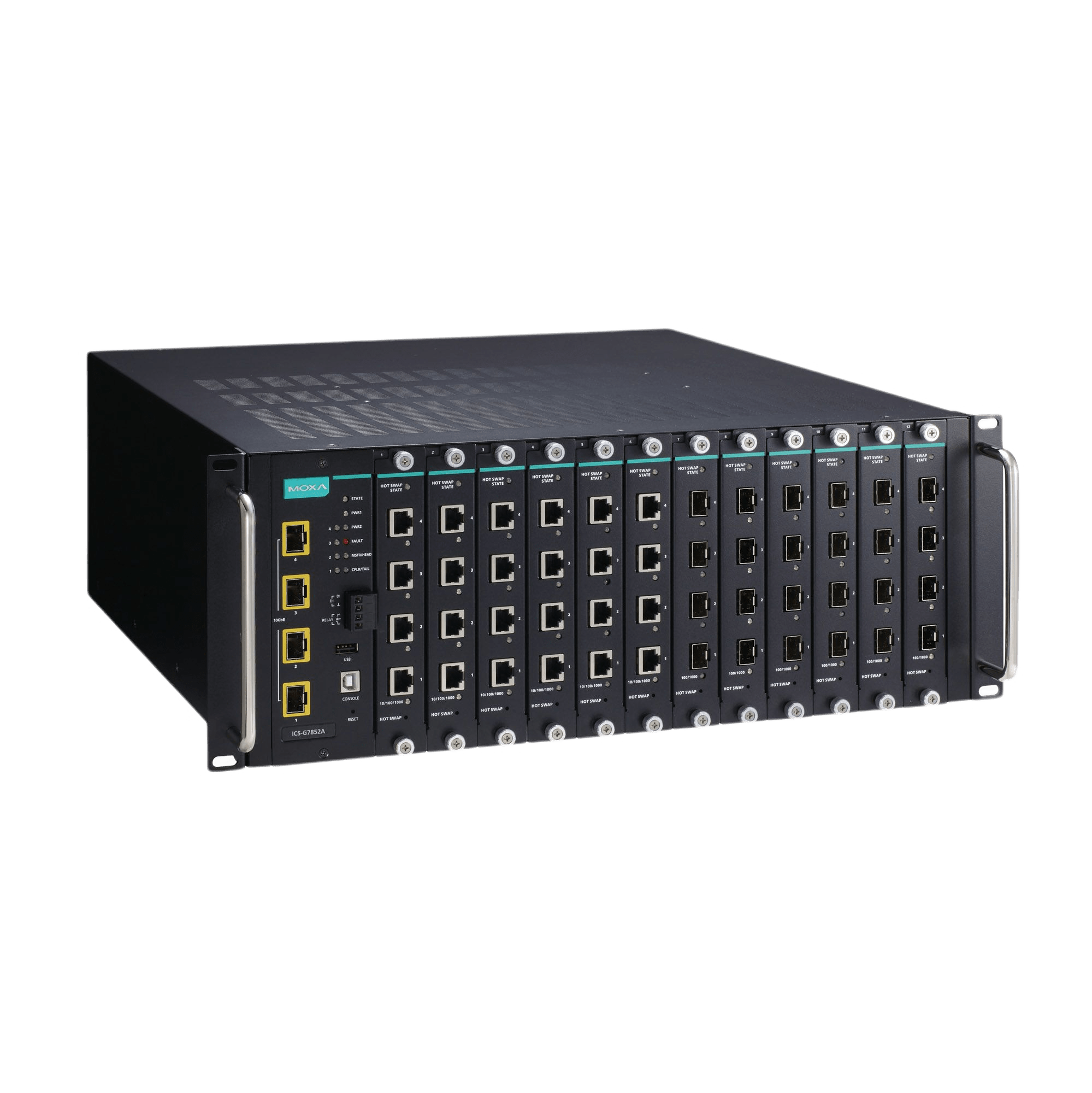 Moxa ICS-G7852A Series Industrial managed switch