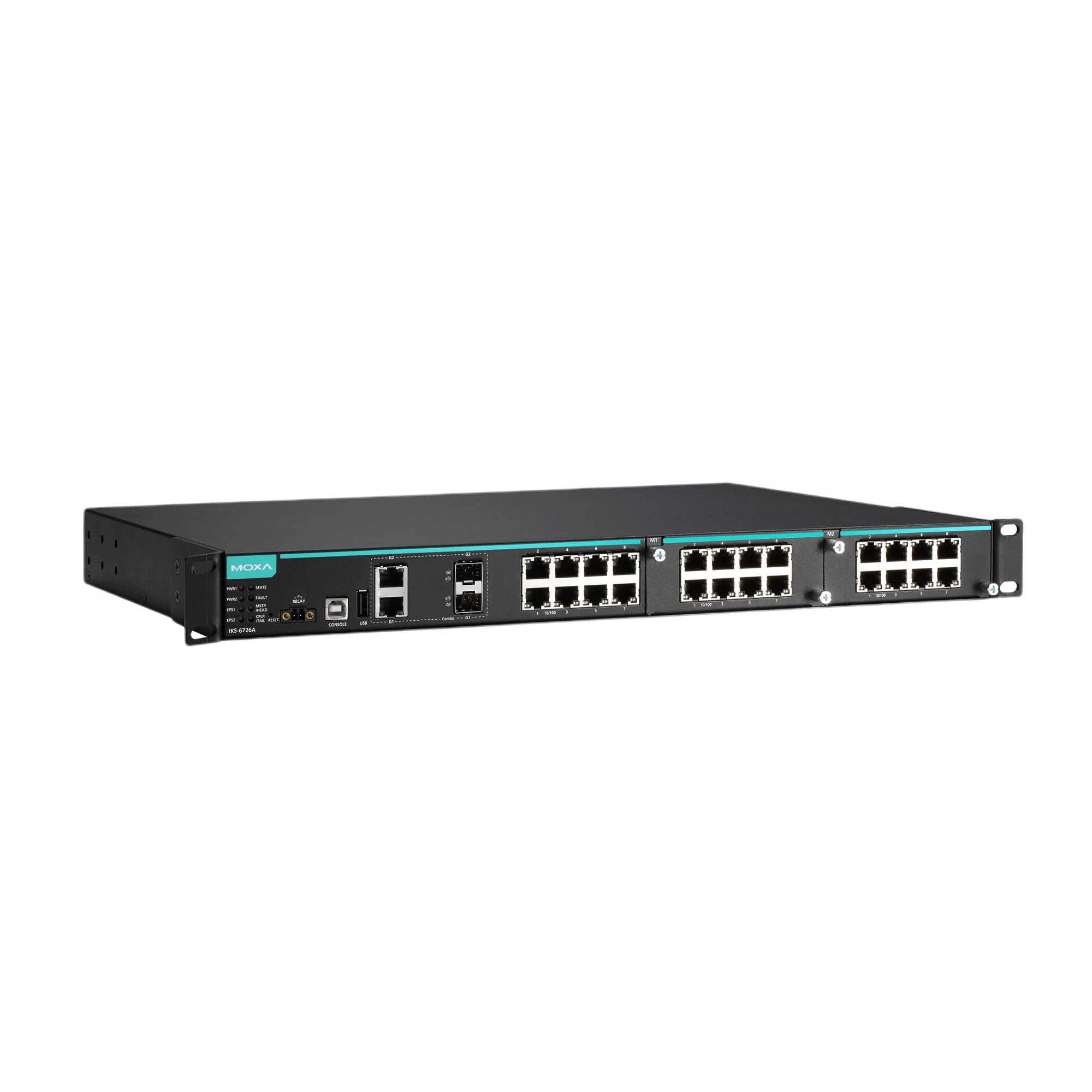 Moxa IKS-6726A Series industrial managed switches