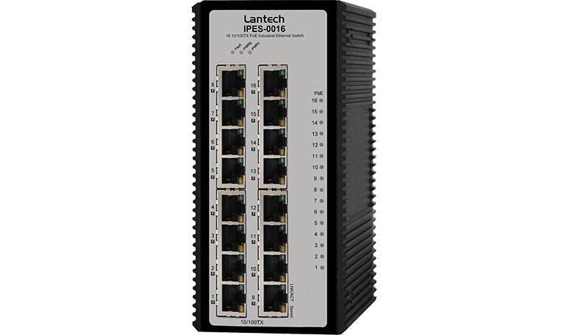 Lantech ID-I(P)ES-0016 Industrial PoE Switch