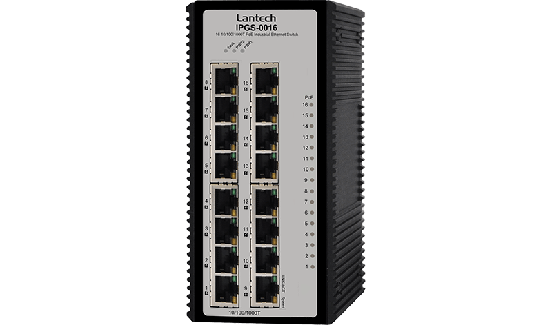 Lantech ID-I(P)GS-0016 Industrial PoE Switch