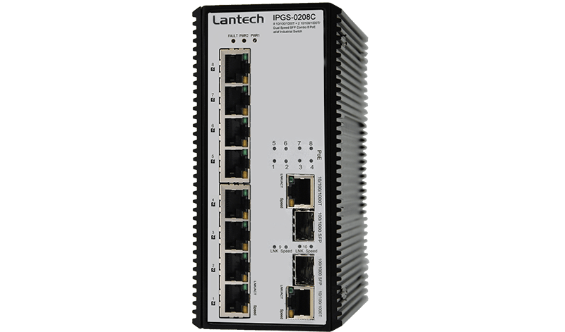 Lantech IPGS-0208C Industrial Switch
