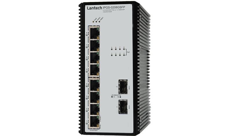 Lantech ID-I(P)GS-0208GSFP Industrial Switch