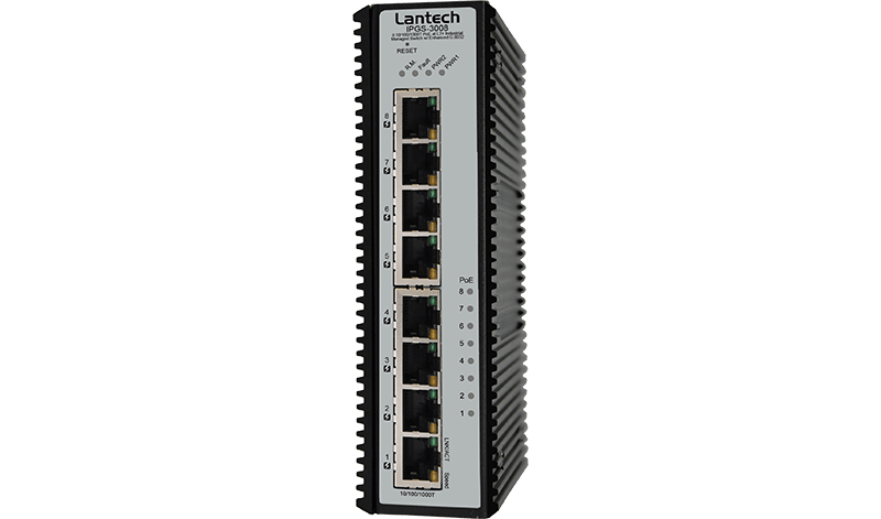 Lantech ID-I(P)GS-3008 Industrial PoE Switch
