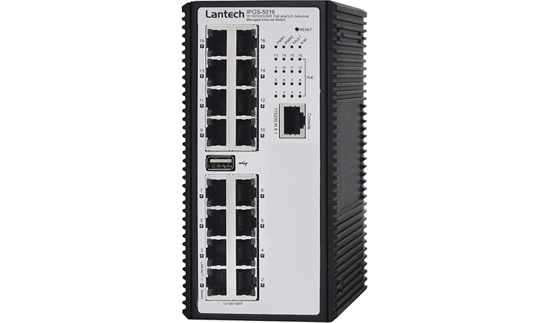 Lantech IPGS-5016 Industrial PoE Switch