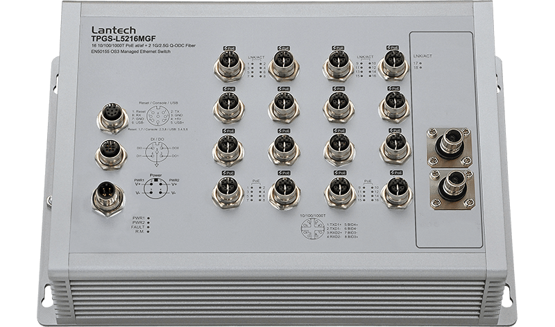 Lantech TPGS-L5216MGF-16 managed ethernet switch