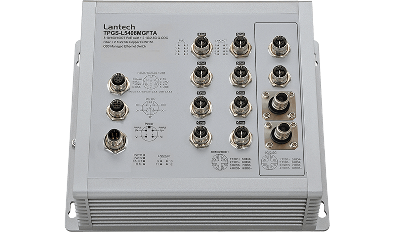 Lantech TPGS-L5408MGFTA managed ethernet switch