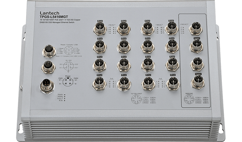 Lantech TPGS-L5416MGT-16 managed ethernet switch