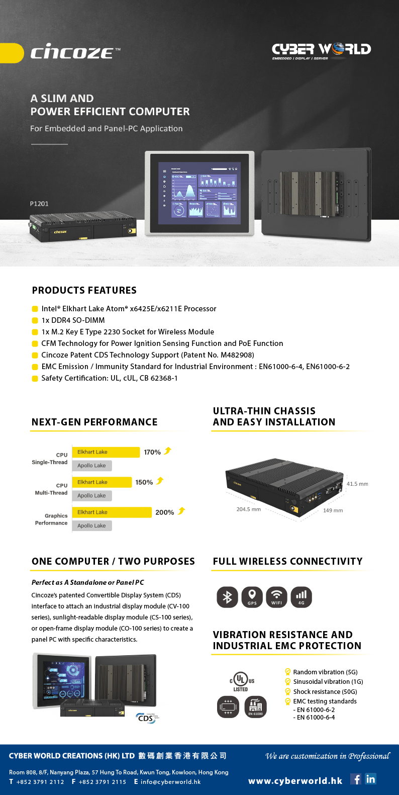 Cincoze eDM - v1 computer for embedded and panel PC application