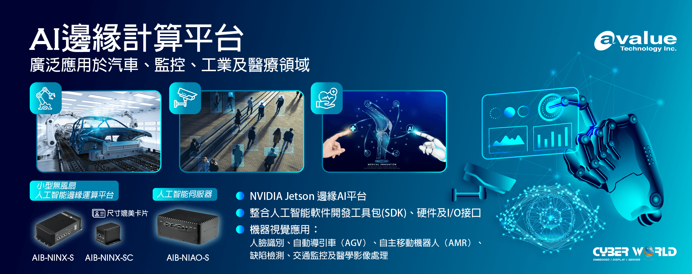 Avalue-AI-Edge-Platform-CH-LR (CWC): Avalue 推出NVIDIA Jetson的AI邊緣計算平臺,廣泛應用於汽車、監控、工業及醫療領域 Avalue-AI-Edge-Platform-CH-LR (CWC): Avalue 推出NVIDIA Jetson的AI邊緣計算平臺,廣泛應用於汽車、監控、工業及醫療領域