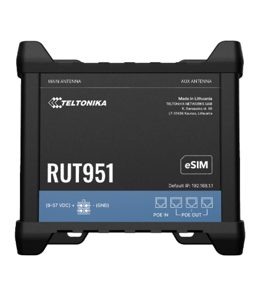 Teltonika Router rut951 PoE+