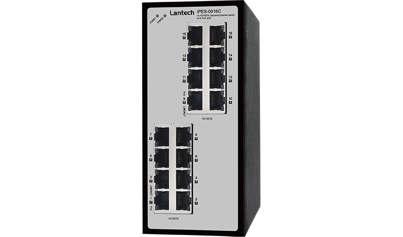 Lantech Industrial PoE Switches I(P)ES-0016C