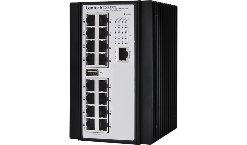 Lantech Industrial PoE Switches I(P)GS-5016