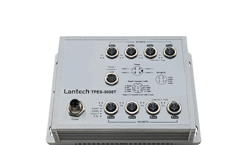 Lantech EN50155 Switch T(P)ES-3008T