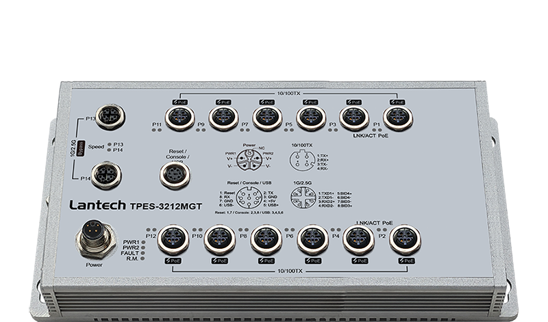 Lantech EN50155 Switch T(P)ES-3212MGT