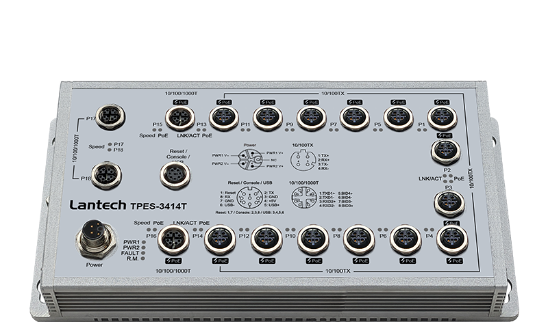 Lantech EN50155 Switch T(P)ES-3414T