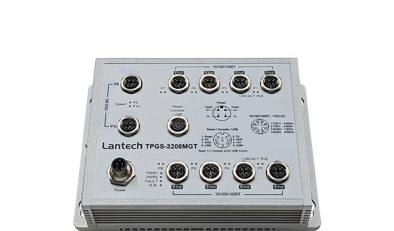Lantech EN50155 Switch T(P)GS-3208MGT