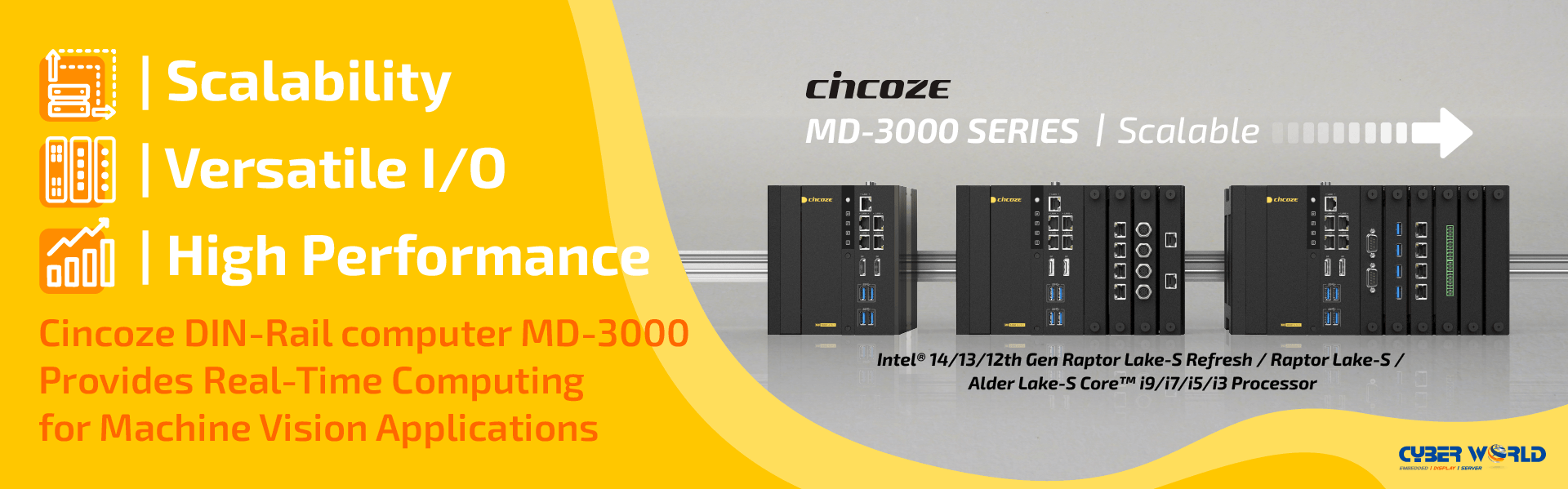 MD-3000-banner-1 Picking, Inspection, and Measurement: Cincoze DIN-Rail computer MD-3000 Provides Real-Time Compute for Machine Vision MD-3000-banner-1 Picking, Inspection, and Measurement: Cincoze DIN-Rail computer MD-3000 Provides Real-Time Compute for Machine Vision